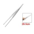 Straight Point Tip Stainless Steel Magnetic Tweezer 29.5cm Long