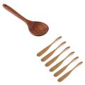 Wooden Butter Knife Cheese Spreader 6.5 Inch, 6 Pieces