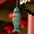 Colored Kois Wind Chimes Hanging Fish Pendant for Garden Home Decor-b