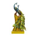 1pc Peacock Ornament Resin Craft Peacock Home Decoration Ornament