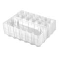 24pcs Plastic Egg Cartons Clear for Family Chicken Market- 12 Grids