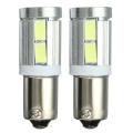 2x  Ba9s H6w 10smd Led Sidelight Bulbs Canbus Error Free 6000k White