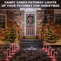 Christmas Cane Lights Solar Candy Cane Lights Pathway Markers