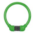 Bike Cable Lock 4 Digit Combined Braided Steel Cable Lock Green