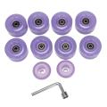 Roller Skate Wheels for Double Row Skating,32x58mm 82a,purple