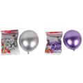 50pcs 10 Inch Latex Balloons Chrome Glossy for Party Decor- Purple