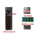8 Card Slot Btc Solid State Capacitor Hm65 Multi Card Motherboard