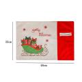 Merry Christmas Placemats Set Of 2, with Gift Car Printed,13 X 18inch