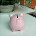Ceramic Keepsake Piggy Bank, Pink