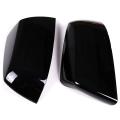 For Toyota Sequoia Tundra- Crew Rearview Mirror Cover, Bright Black