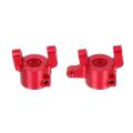 6pcs Metal Steering Knuckle C Hub Carrier Rear Axle Lock Out,red