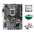 B75 Eth Mining Motherboard 8xpcie to Usb+g630 Cpu+dual Switch Cable