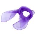 Plain Chiffon Neck Scarf Head Scarves 70 Cm X 70cm (light Purple)