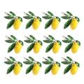 12pcs Hotel Table Decoration Lemon Napkin Buckle -silver