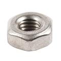 100pcs M3 3mm Female Thread Hex Metal Nut Fastener Silver Tone