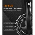 West Biking 56t/44t Chainring Road Chainwheel Plate for Sram,black