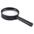 Handheld Black Plastic Frame 40mm Lens 3x Magnifier Magnifying