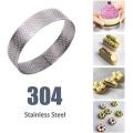 20pcs Circular Tart Rings with Holes Quiches Cake Mousse Ring 8cm