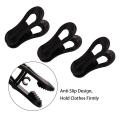 60pcs Black Plastic Hanger Clips for Use with Slim-line Clothes Pegs