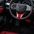 Car Steering Wheel Cover for 10th Gen Honda Civic 2020 2019 2018-red