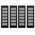 4 Pieces Air Vent Grille Cover Black 80 X 250mm