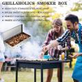 Smoker Box for Wood Chip,grill Tool,with Food Clip&oil Brush
