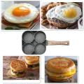 4 Grid Nonstick Egg Frying Pan 2 In 1 Divided Frying Pan Maifan Stone