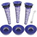 6pcs for Dyson V7, V8 Animal and Absolute, 3 Post Filter,3 Pre Filter