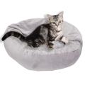 Small Dog and Cat Bed, Hooded Blanket Pet Bed, for Indoor Kitty