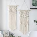 2 Pcs Macrame Woven Wall Hanging Boho Home Decor Bedroom Decoration