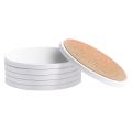 Sublimation Blanks Coasters for Drinks, Absorbent Ceramic Coaster Set