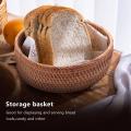 Handwoven Round Rattan Fruit Basket Wicker Tray Weaving(3-size Kit)