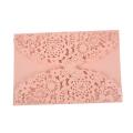 10pcs/set Carved Butterflies Invitation Card for Wedding: Pink