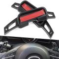 2pcs Paddles Extension Steering Wheel Direct for Mazda Cx-5 (black)