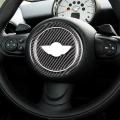 Carbon Fiber Steering Wheel Cover Sticker for Mini Cooper R55 R56 R