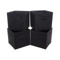 4 Pack - Foldable Storage Fabric with Handles Collapsible Organiser