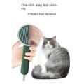 Pet Hair Remover Comb Brush Uv Light Pet Grooming Brush Silver-white