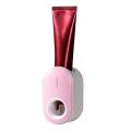 Wall Mount Automatic Toothpaste Dispenser Toothpaste Squeezer Pink