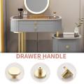 5 Pcs Gold Cabinet Knobs Pure Copper Decorative Round Knobs Handle