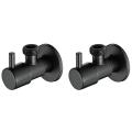 Black Angle Valve 304 Stainless Steel Water Stop Valve