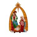 Christmas Jesus Insert Card Nativity Scene Holy Family Courtyard