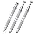 3 Pack Stainless Steel 4-claw Pick Up Tool, 4 Prongs Grabber