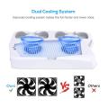 Game Host Cooling Fan Charging Station Dual Controller Charger