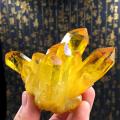 Citrine Cluster Crystal Original Stone Degaussing Fish Tank Stone