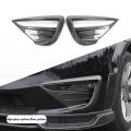 Car Front Fog Lamp Spoiler Wind Knife Protective Carbon Cover