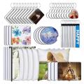 52pc Sublimation Products Set Diy Blank Keychain Heat Transfer Pillow
