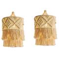 Handmade Wall Tapestry Lampshade Macrame Boho Decor Handcraft Tassel