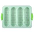 4 Slot French Stick Silicone Molds Bread Oven Cake Mold (light Green)