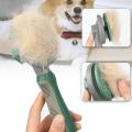 Cat Comb Self Cleaning Slicker Brush for Dog Cat Hair Removes Green