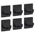 6pcs Adhesive Hooks Duty Towel Hooks for Home Hanging without Nails